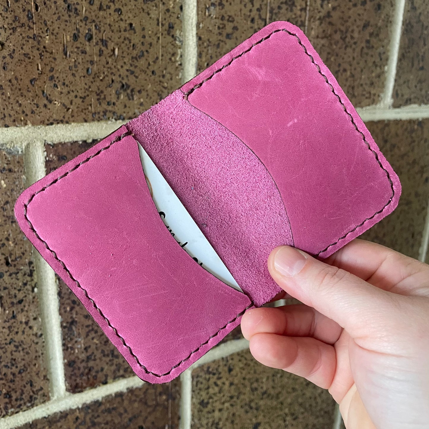 Minimalist Wallet Hand-stitched Leather