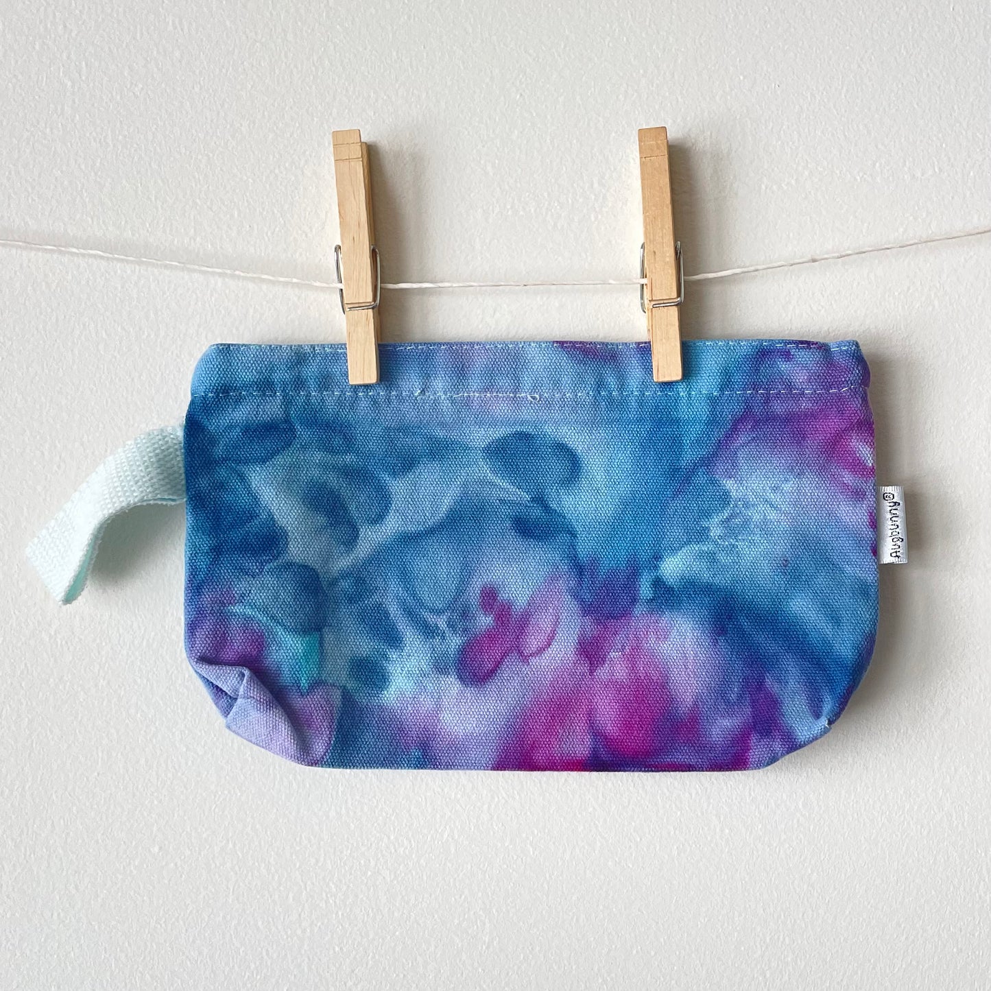 Makeup Bag Ice-dyed Zip Canvas Pouch