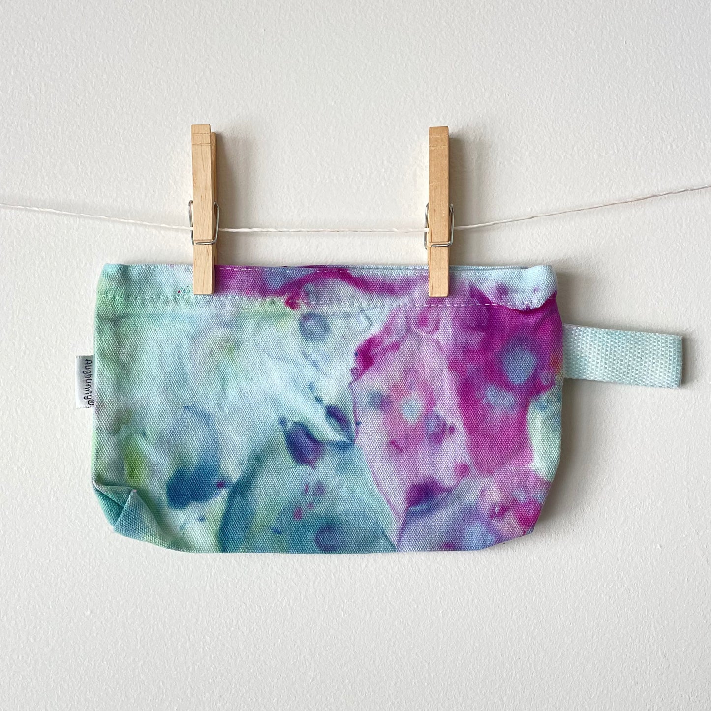 Makeup Bag Ice-dyed Zip Canvas Pouch