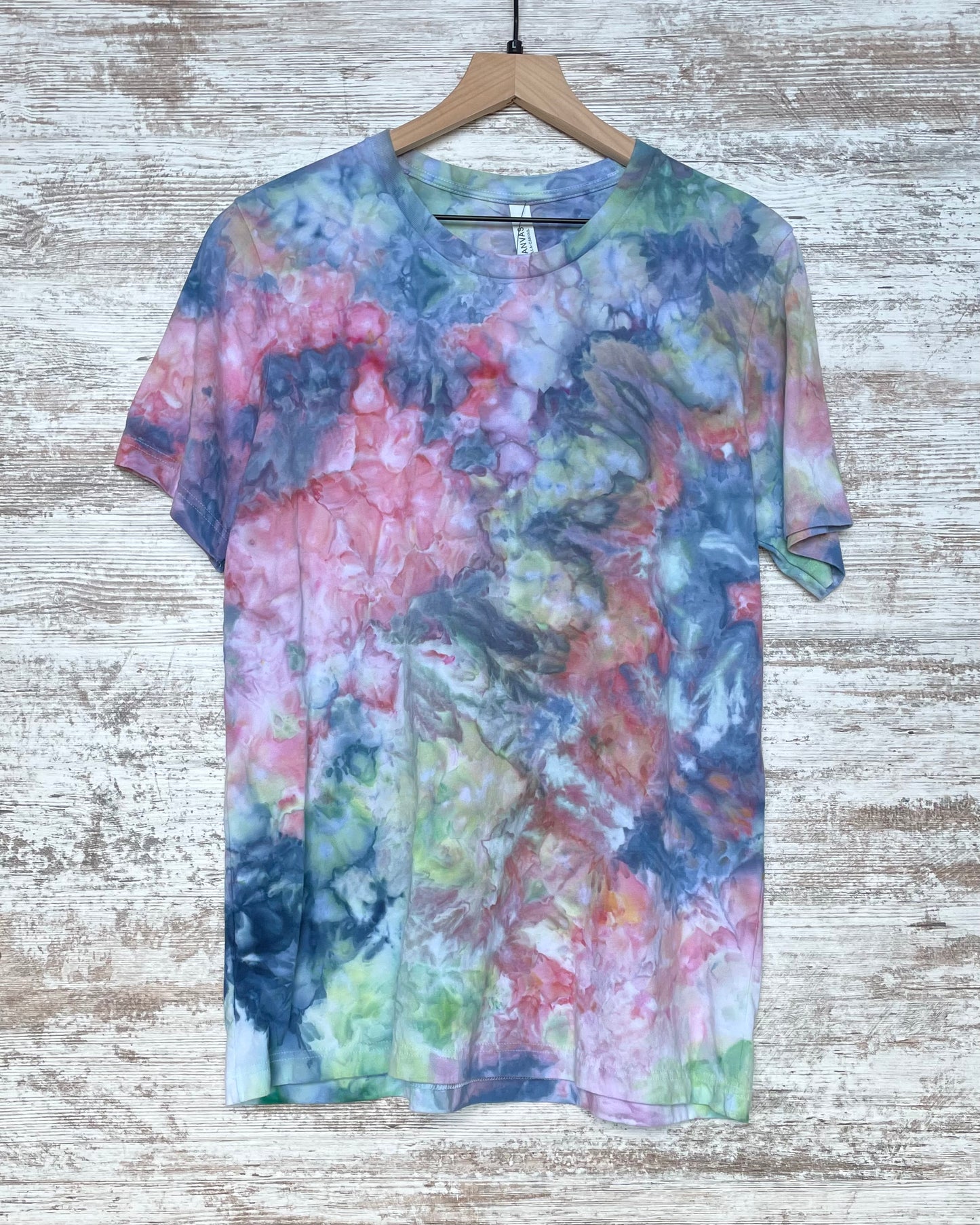 Navy Pop Ice-Dyed Adult Unisex T-shirt