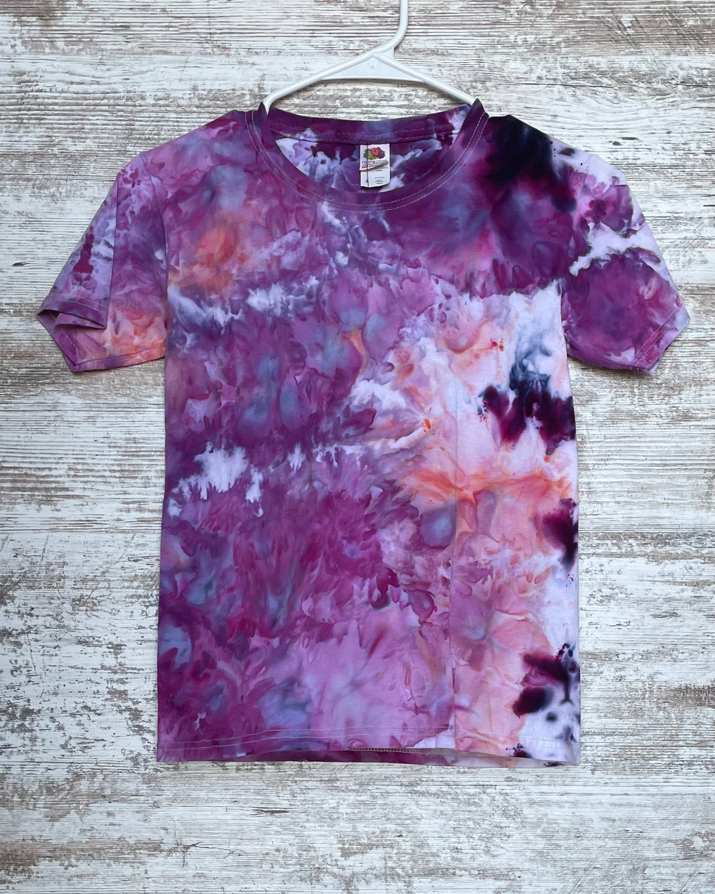 Coral & Plum Ice-Dyed Youth T-shirt