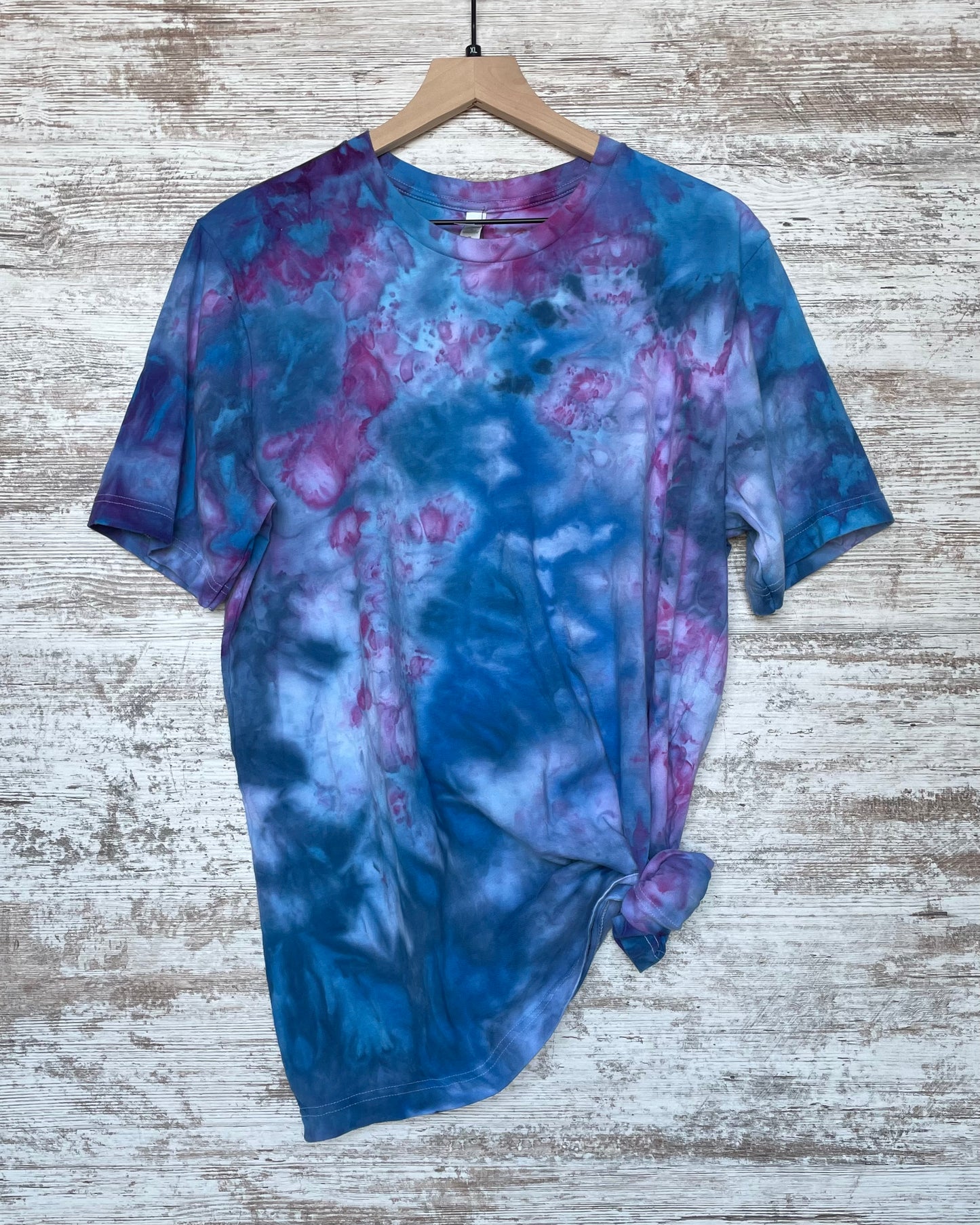 Jellyfish Blue Ice-Dyed Adult Unisex T-shirt