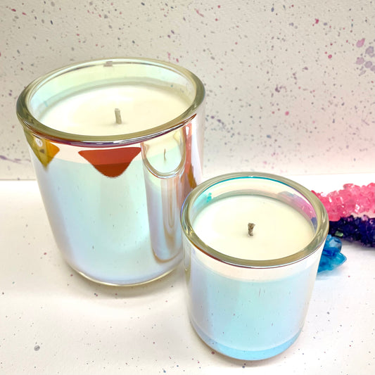 Unicorn Toots Iridescent Glass Jar Soy Candle