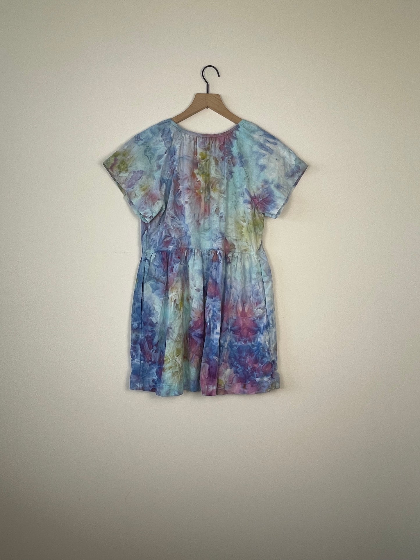 Ice-Dyed Linen Tunic Dress Women’s Opal