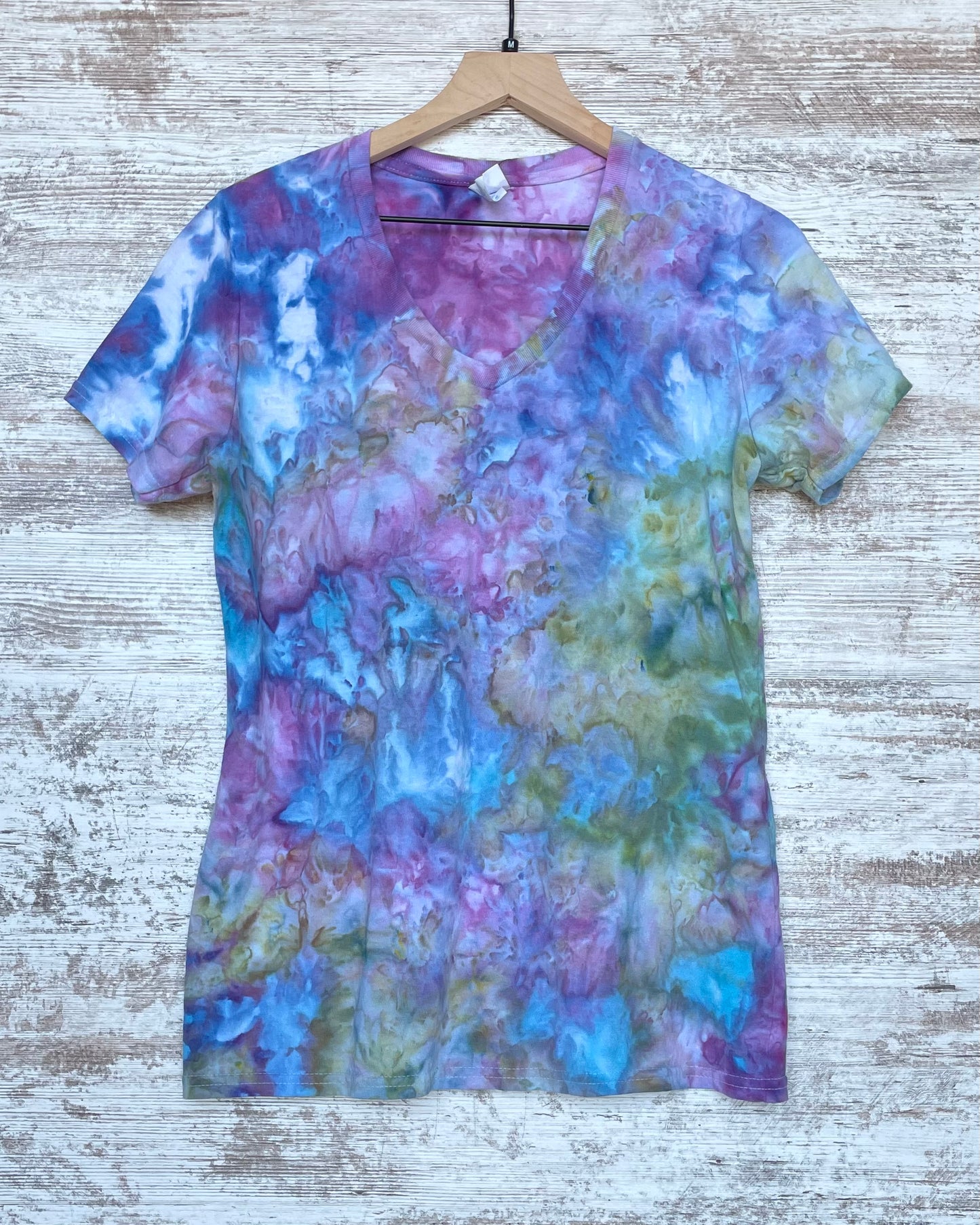 Opal Ice-Dyed Women's V-Neck T-shirt