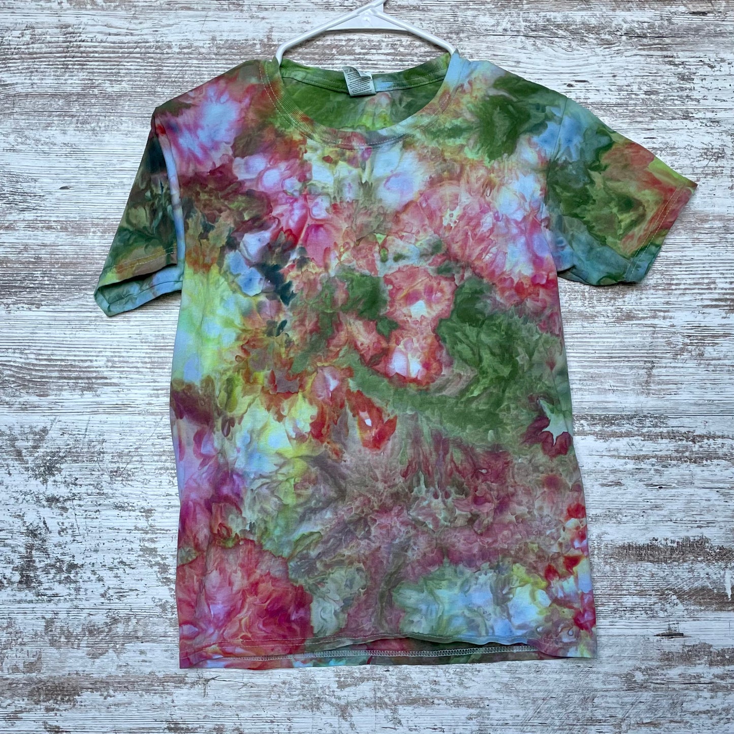 Youth Ice-Dyed T-shirt Kids' Red & Green
