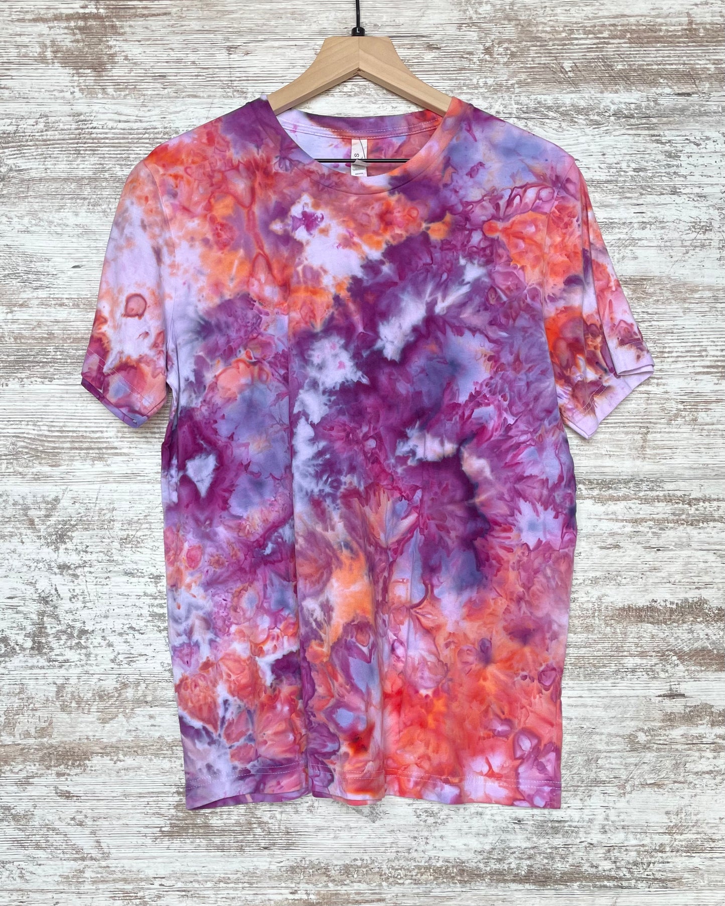 Coral & Plum Ice-Dyed Adult Unisex T-shirt