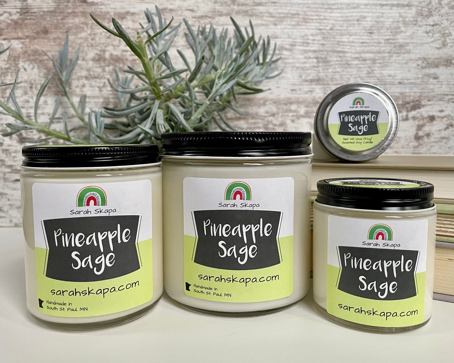 Pineapple Sage Scented Soy Candle