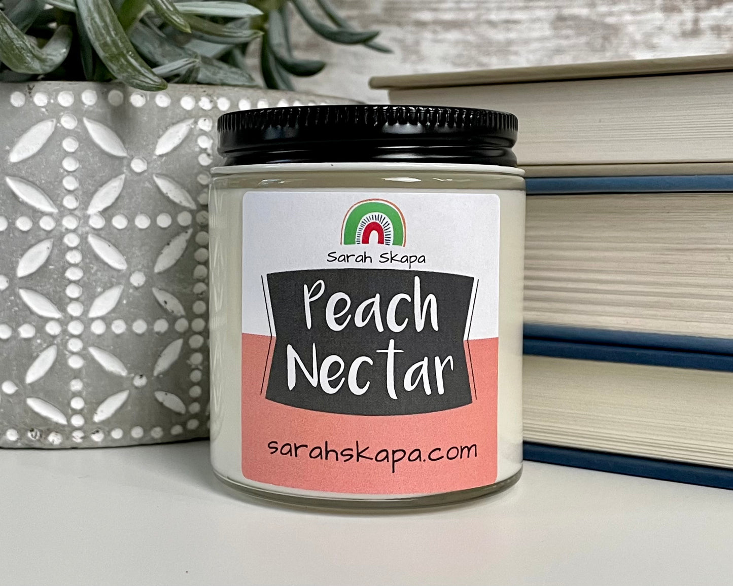 Peach Nectar Scented Soy Candle