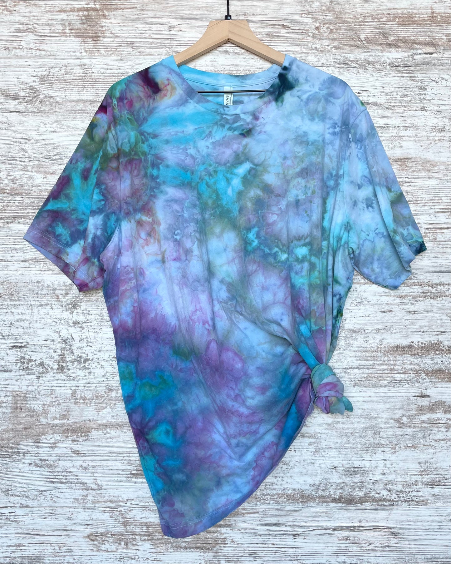 Peacock Ice-Dyed Adult Unisex T-shirt
