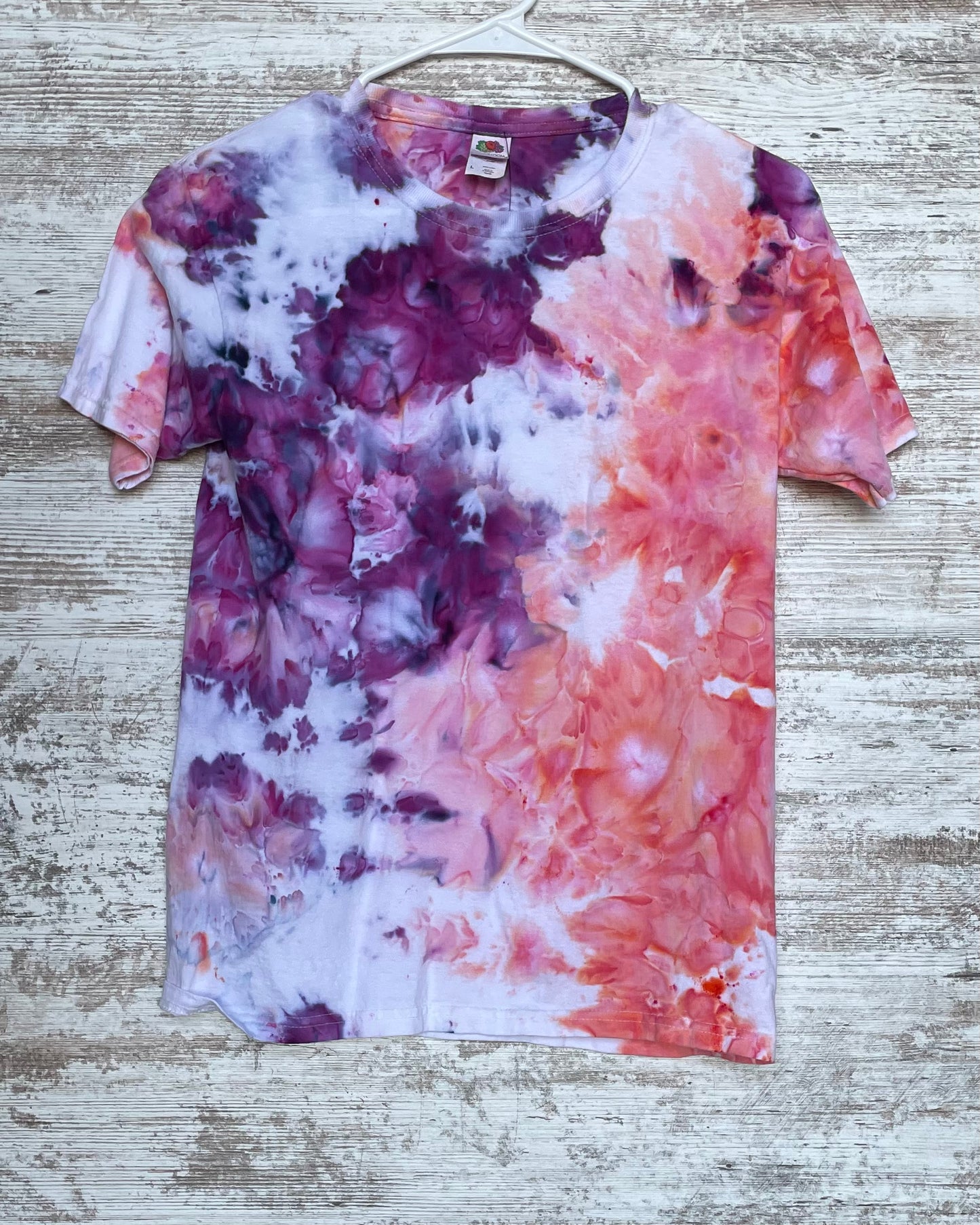 Coral & Plum Ice-Dyed Youth T-shirt