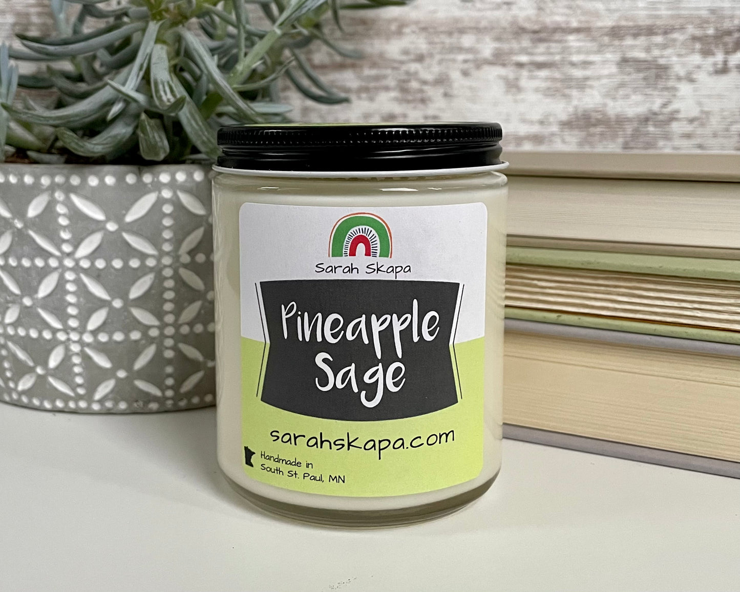 Pineapple Sage Scented Soy Candle