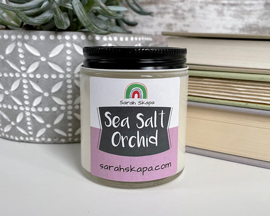 Sea Salt & Orchid Small Jar Scented Soy Candle
